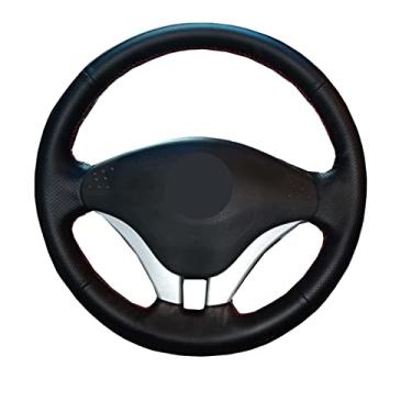 Imagem de MIVLA Capa de volante costurada à mão de couro, para Mitsubishi Pajero 2008 2009 2010 2011 V73 2011 L200 Acessórios de carro