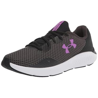 Imagem de Under Armour Charged Pursuit 3 Tênis de corrida feminino, Cinza (108)/Preto, 40