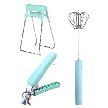 Imagem de Prato de clipe de tigela pegador pegador pegador clipe de pinça de cozinha luvas de aperto para prato quente e frio, acessório perfeito para tigela, prato, bandeja (clipe de tigela + clipe de prato + batedor)