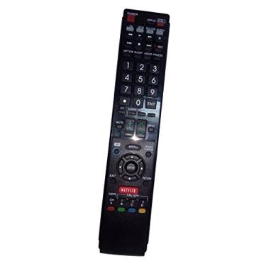 Imagem de Controle remoto substituído compatível com Sharp LC60LE847U LC60LE640UD LC52LE830U LC-46LE820 LC-70LE735U LC-46LE830U AQUOS LED LCD HD TV com botão 3D Netflix