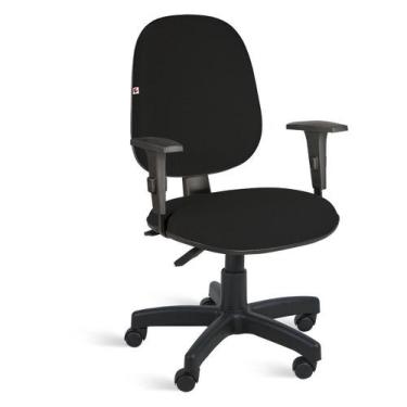 Imagem de Cadeira Gerente Back System Braços Tecido Preto - Ideaflex