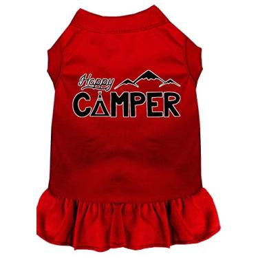 Imagem de Mirage Pet Products Vestido de cachorro 58-59 RDXXL Happy Camper, 2GG, vermelho
