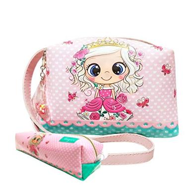 Imagem de Kit Infantil Bolsa e Estojo Princesinha Com Borboletas, Magicc Bolsas