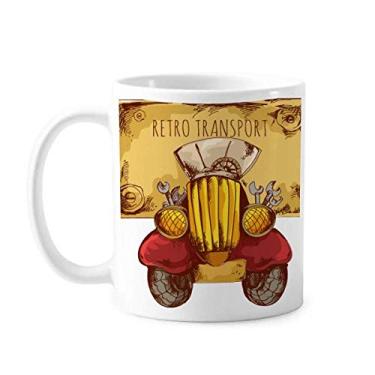 Imagem de Caneca de cerâmica com desenho animado retrô vintage para transporte de carro da Grã-Bretanha, Reino Unido