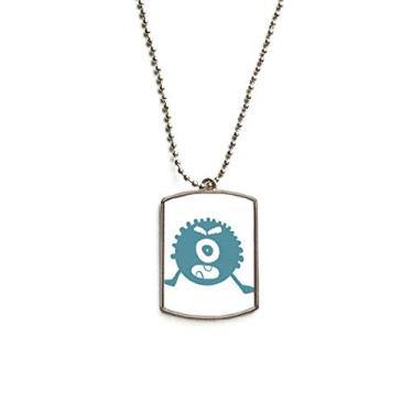 Imagem de DIYthinker Colar Alien Monster Creature Cyclops Corrente de aço inoxidável com pingente de identificação para cães