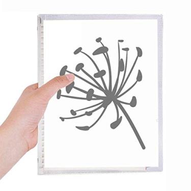 Imagem de Caderno de flores de dente-de-leão com folhas soltas para diário recarregável