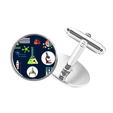 Imagem de DIYthinker Tubo de teste cônico de certidão com botão redondo e abotoaduras