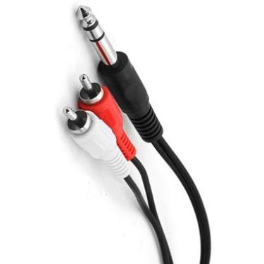 Imagem de Cabo 2 RCA x P10 estéreo macho 5 metros