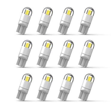 Imagem de 194 lâmpadas de LED 3030 chipset T10 194 168 SMD W5W LED cunha 1,5W 12V luz de placa de licença cortesia luz de seta luz de seta para porta-malas luzes (12 peças/pacote)