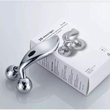 Imagem de Ferramenta de cuidados com a pele com rugas e massagem facial para emagrecimento de rosto fino e corpo inteiro 3D Roller