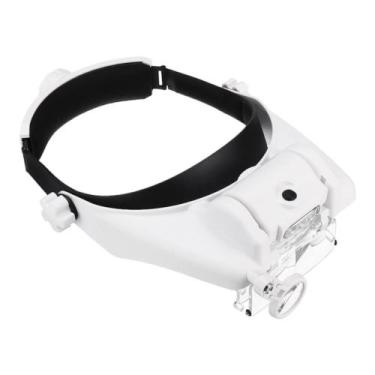 Imagem de Lupa de cabeça c/luz de LED p/profissionais de estética e joalheiros 8