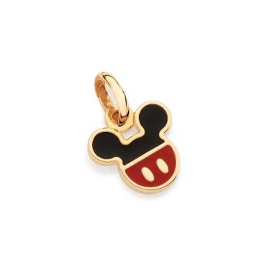 Imagem de pingente  bermuda do Mickey 1,4cm com resina rommanel 542743, Dourado