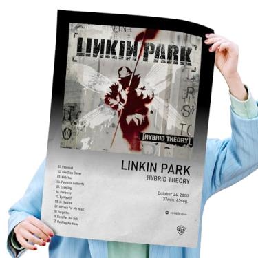 Imagem de Poster Autoadesivo 40x60cm Álbum Spotify Hybrid Theory, Rock, Nu-metal, Alternative Rock, Electronic, Alternative Metal