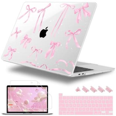 Imagem de Lepeoac Capa Para Macbook Pro 13" Com/Sem Touch Bar (2016-2022, M2 A2338 M1 A2289 A2251 A2159 A1989 A1706 A1708), Rígida + Proteção Contra Poeira Teclado, Laço