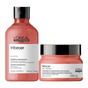 Imagem de Kit L`Oréal Inforcer B6 + Biotin Home Care Shampoo e Máscara