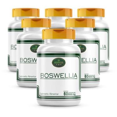 Imagem de Kit 6 Frascos Boswelia 360 Cáps 500Mg - Boswellia Serrata