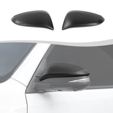 Imagem de SQQP Kit de tampa de espelho retrovisor lateral adequado para Toyota 4Runner 2014-2024/para Highlander 2014-2019/para RAV4 2013-2018 (preto fosco, 2 peças)