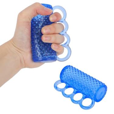 Imagem de Bola de Exercícios para as Mãos, Formato Cilíndrico com Pontas Fortalecimento Pegada Design com Dedos Separados para Idosos Melhora a Força Preensão e a Flexibilidade