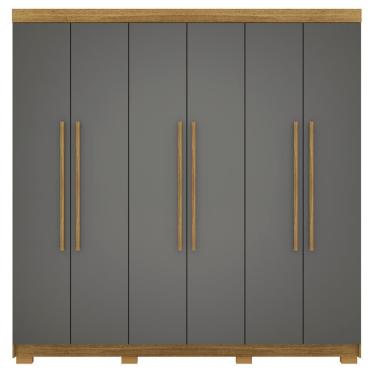 Imagem de Guarda Roupa Casal 6 Portas 2 Gavetas 218 Cm 10037 Vlr Nature Alasca