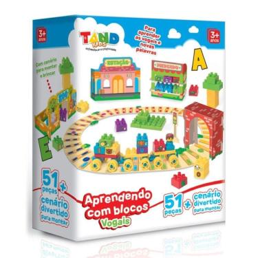 Imagem de Aprendendo Com Blocos Vogais Tand - Toyster