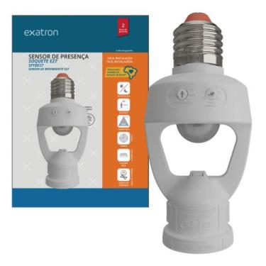 Imagem de Sensor Presença Movimento Soquete Fotocelula Tempo E27 Smart X-control