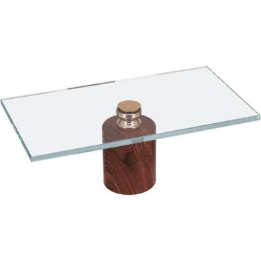 Imagem de Prato para Doces Home&Co 16x31x31cm Vidro Transparente Mesa Posta Jant