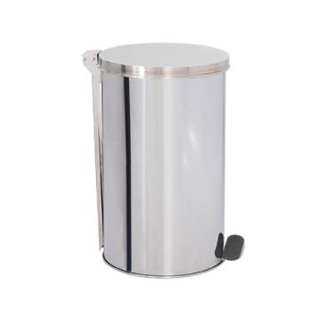 Imagem de Lixeira Pedal De Aço Inox 24X40 20 Litros - Binnox