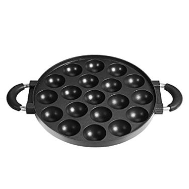 Imagem de Forma Redonda de Ferro Antiaderente para Preparar Takoyaki SEM TAMPA - 27cm