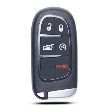 Imagem de Substituição do controle remoto Smart Key Fob serve para Jeep Cherokee 2014 2015 2016 2017 2018 2019 2020 2021 GQ4-54T Controle de início remoto de entrada sem chave 68141580AG 433 MHz 5 botões