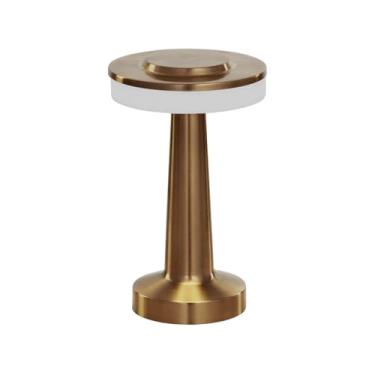 Imagem de LUMINÁRIA DE MESA LED TASCHIBRA PHAROS RECARREGÁVEL OURO