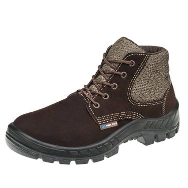 Imagem de Botina Nobuck Bico Pvc Marluvas Epi Marrom