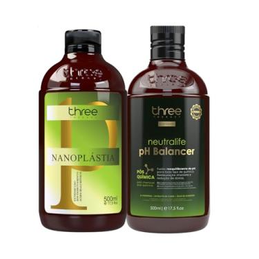 Imagem de Kit Progressiva Nanoplástia Alisamento Extremo sem Formol e Shampoo Para Recuperação Pós-química Neutralife