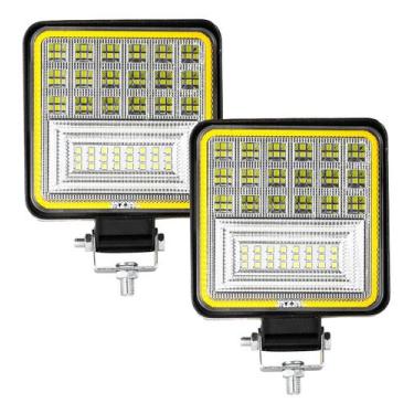 Imagem de Kit 2 Farol Milha Auxiliar Com Pisca Agrícola Off Road 126w - Briwax