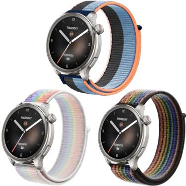 Imagem de Harikiri Pulseiras compatíveis com Amazfit Balance de 46 mm, pulseira de nylon de 22 mm para Amazfit GTR 2/2e/3/3 Pro/4/, Amazfit Stratos/2/2s/3/Pace/Falcon