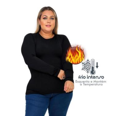 Imagem de Blusa Segunda Pele Térmica Plus Size Para Usar Por Baixo Da Parka Moda