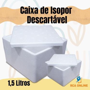 Imagem de Kit 10 Caixas De Isopor 1,5 Litros Sorvetes E Medicamentos