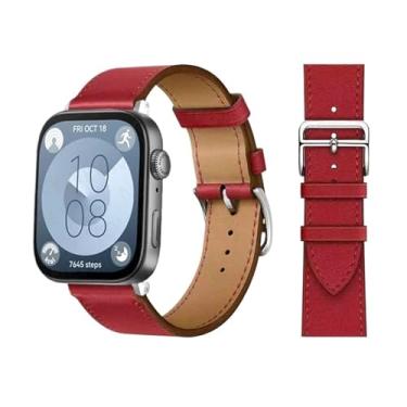 Imagem de TPUOTI Pulseira retrô para Huawei Watch Fit 3 pulseira de couro bovino italiano de substituição rápida correa pulseiras de relógio para Huawei Fit 3 Fit 2 Watch, Fit 2, Ágata
