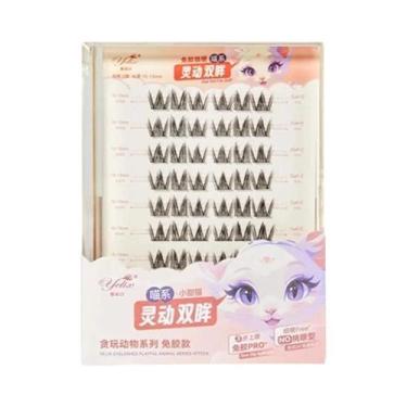 Imagem de Cílios Postiços Em Grupo Autoadesivos Cat Eye DIY Extensão De Cílios R