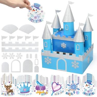 Imagem de Pasimy Valentines DIY Mailbox for Kids with 33 Greeting Cards Valentine's Day Card Box for School Classroom Boys Girls Gifts Exchange, Kids Gift to Party Favor Sets(Bee)