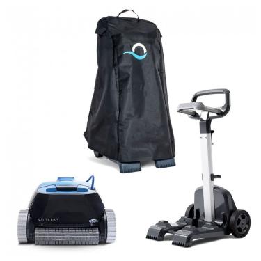 Imagem de Robô Aspirador para Piscinas Dolphin Nautilus CC, Preto, Escova Ativa para Limpeza de Paredes, Cesto de Filtro Top-Load, Cabo 15m