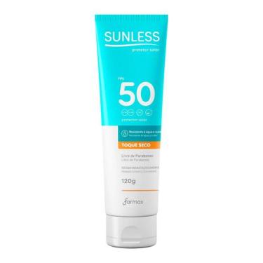 Imagem de Protetor Solar Sunless Média Proteção Toque Seco FPS50 120g - Farmax