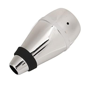 Imagem de SPYMINNPOO Trompete mudo, trompete mudo de substituição plástico ABS mini silenciador totalmente fechado acessórios trompete (prata)