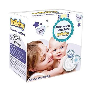 Imagem de ISABABY Absorvente Para Seios Redondo Branco Isababy 12 Unidades