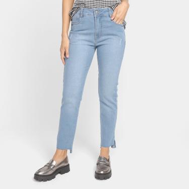 Imagem de Calça Jeans Skinny Morena Rosa Cintura Alta Feminina-Feminino