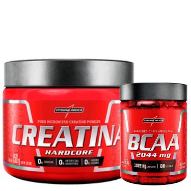 Imagem de Suplemento em pó Creatina Hardcore BCAA Kit-Unissex