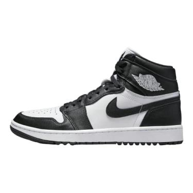 Imagem de Nike Tênis de golfe masculino Jordan 1 High, Branco/preto, 12