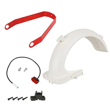 Imagem de Kit de guarda-lamas traseiro Acessório de substituição de scooter com suporte de guarda-lamas Luz de freio traseiro compatível com scooter elétrico G30 Max