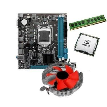 Imagem de Kit Placa Mãe H61 + i5 2400 + 4GB DDR3 + Cooler