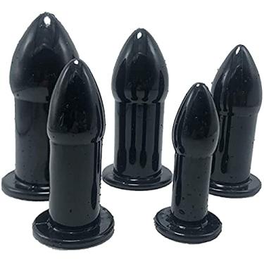 Imagem de plug anale brinquedos anais Brinquedos sexuais homem e mulher 5 peças - massageador estimulador próstata plug anais feminino silicone D2
