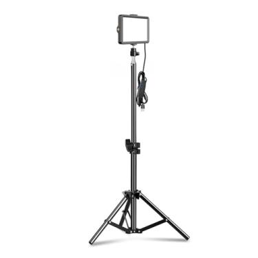 Imagem de Ring Light LED Painel de Vídeo Luz Fotografia Iluminação Kit de Lâmpada para Estúdio Fotográfico Streaming ao Vivo com Tripé 4 Cores Luz de Selfie (Cor: 6 polegadas - 68 cm)